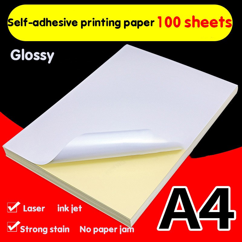 sticky label printing paper