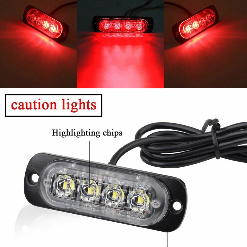 Useful 12W Red LED Motorcycle Beacon 
