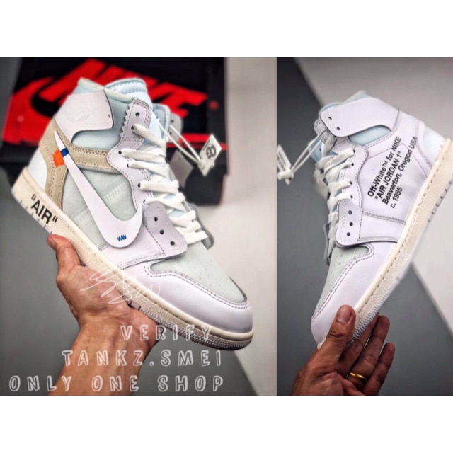 nike jordan one off white