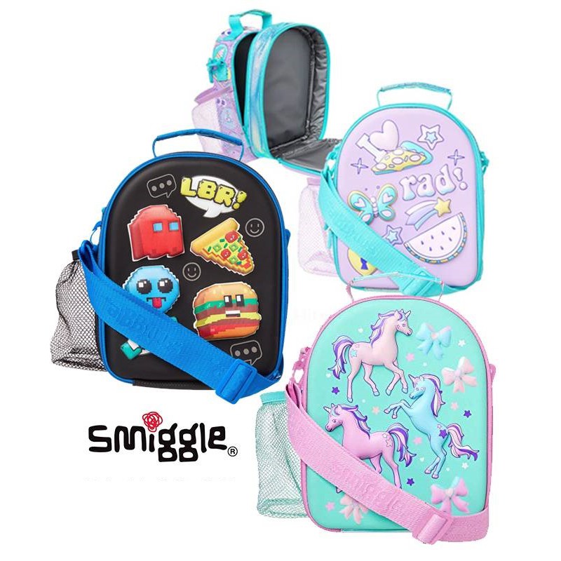 smiggle football lunch bag