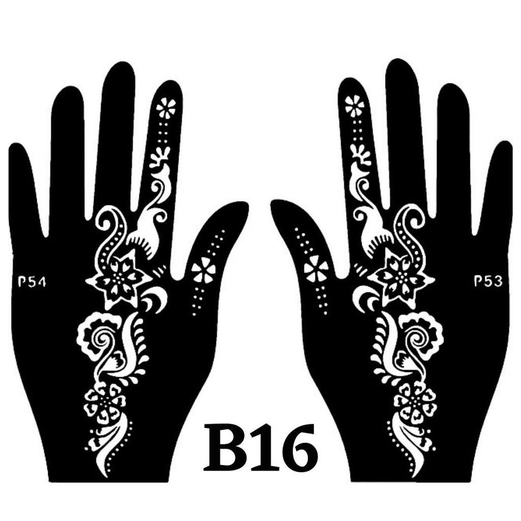 Sticker inai / Sticker Henna / Henna Stencil / Mehndi Stencil NEW