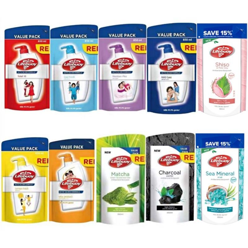 LIFEBUOY Body Wash Refill Pack 850ml Shopee Malaysia