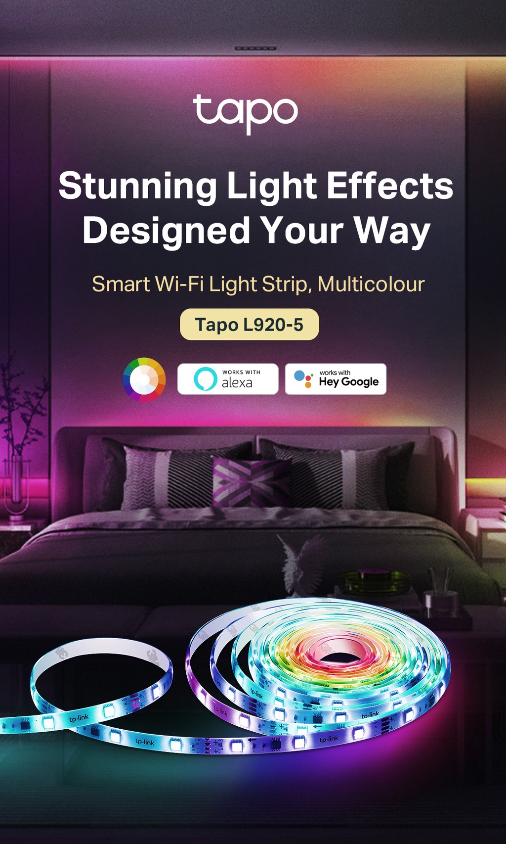 TP-Link Tapo L900-5 RGB / L920-5 RGBIC / L930-5 16M RGB Smart LED Ligh –  ALL IT Hypermarket