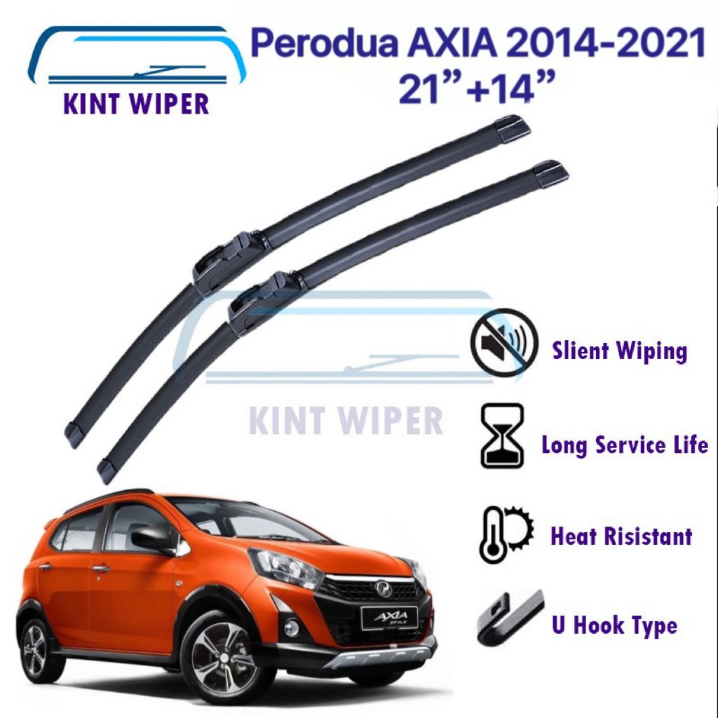 Car Soft Rubber Wiper Perodua Axia Wiper Axia Wiper Wiper Blade Boneless Shopee Malaysia