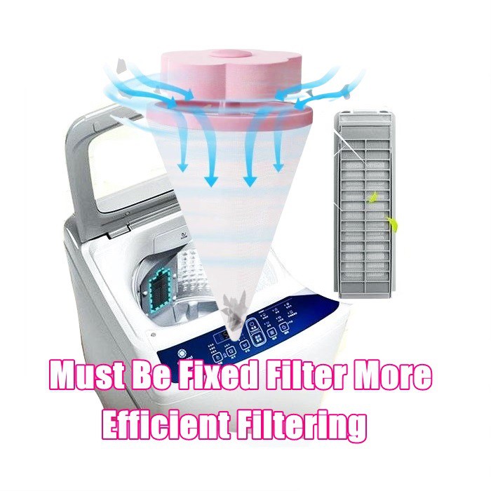 Versatile Premium (Penghantaran hari yang sama) Floating Flower Washing Machine Filter Washer Lint Trap 2Pcs Multi - Image 5