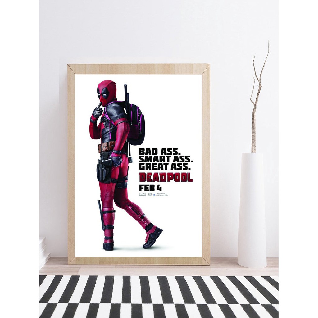 READY STOCKDeadpool Poster Film Ryan Reynolds 2018 Superheroes Movie Film Poster Wall Decor Iconic Marvel