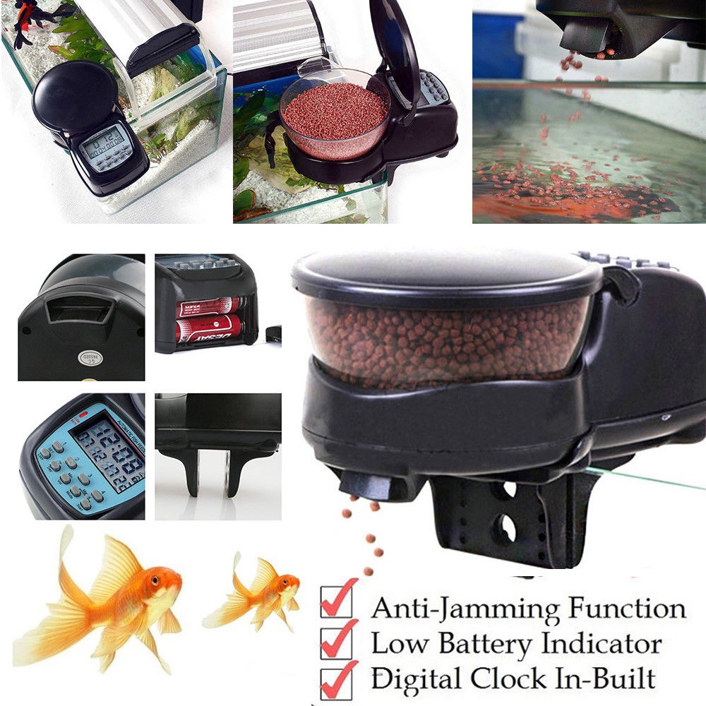 Automatic Fish Feeder 99 Days Pond Tank Aquarium Pet Feeding Food