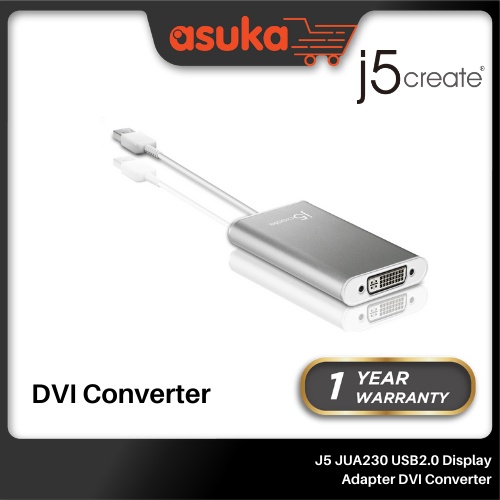 J5 JUA230 USB2.0 Display Adapter DVI Converter