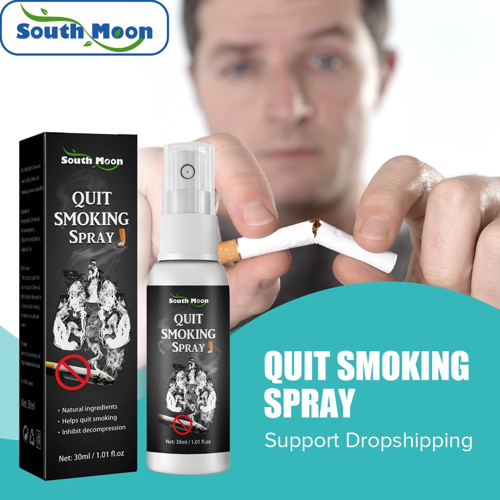 South Moon 30g Stop Smoking Spray Fresh Breath Natural Health Stop Addiction Portable Control-smoking Cessation Spray Free Shipping