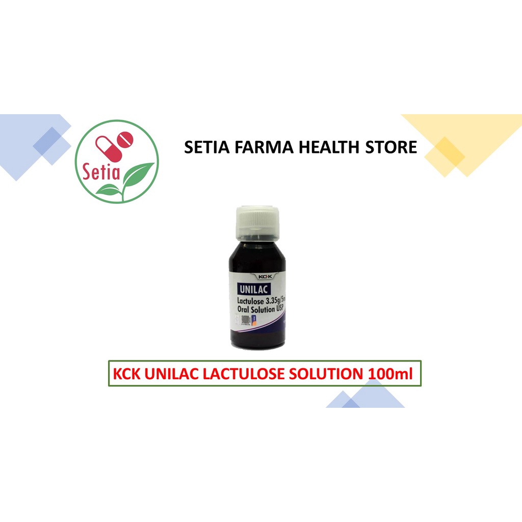 KCK UNILAC LACTULOSE 3.35g/5ml ORAL SOLUTION USP 100ml Shopee Malaysia