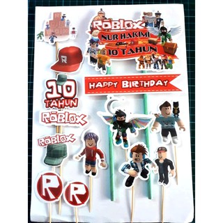 10pcs Roblox Robux 4cm 5cm Cupcake Topper Cake Decoration For Birthday Party Game Night Shopee Malaysia - roblox marching band