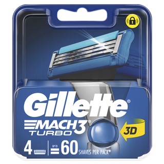 Gillette Mach3 Turbo Razor Cartridges (4s) #2