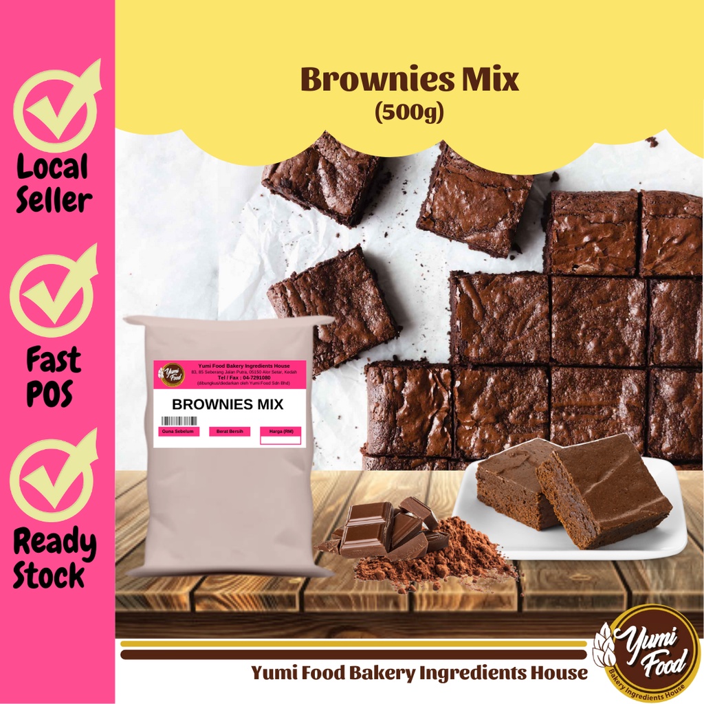 READY STOCK] Tepung Segera Brownie/ Brownies Mix/ Tepung Kek 