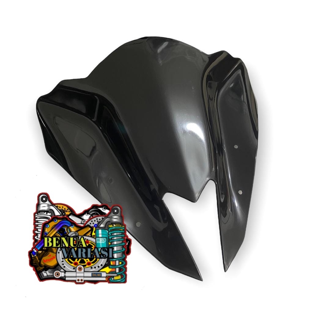 AEROX BLACK VISOR.BLACK COLOR, FULL BLACK TRANSFORMER MODELFULL BLACK FOR AEROX 155 VISOR AEROX 155