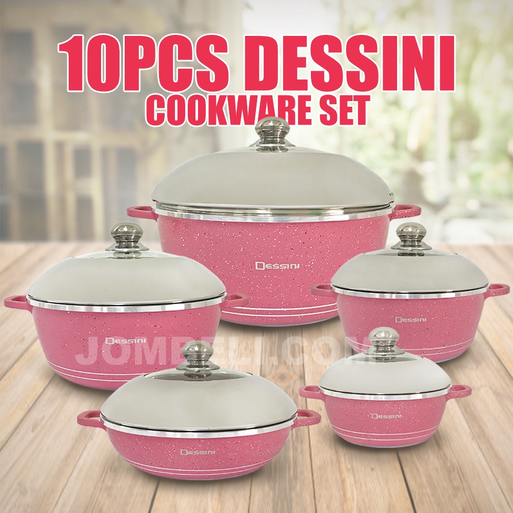 **Jombeli DESSINI COOKWARE SET (10 PCS) Shopee Malaysia