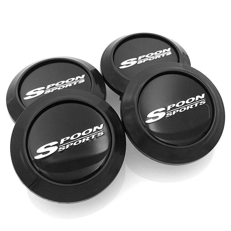 CarDIY (4PCS) 64mm SPOON SPORTS Wheel Center Cap Car Rim Hub Caps Cover