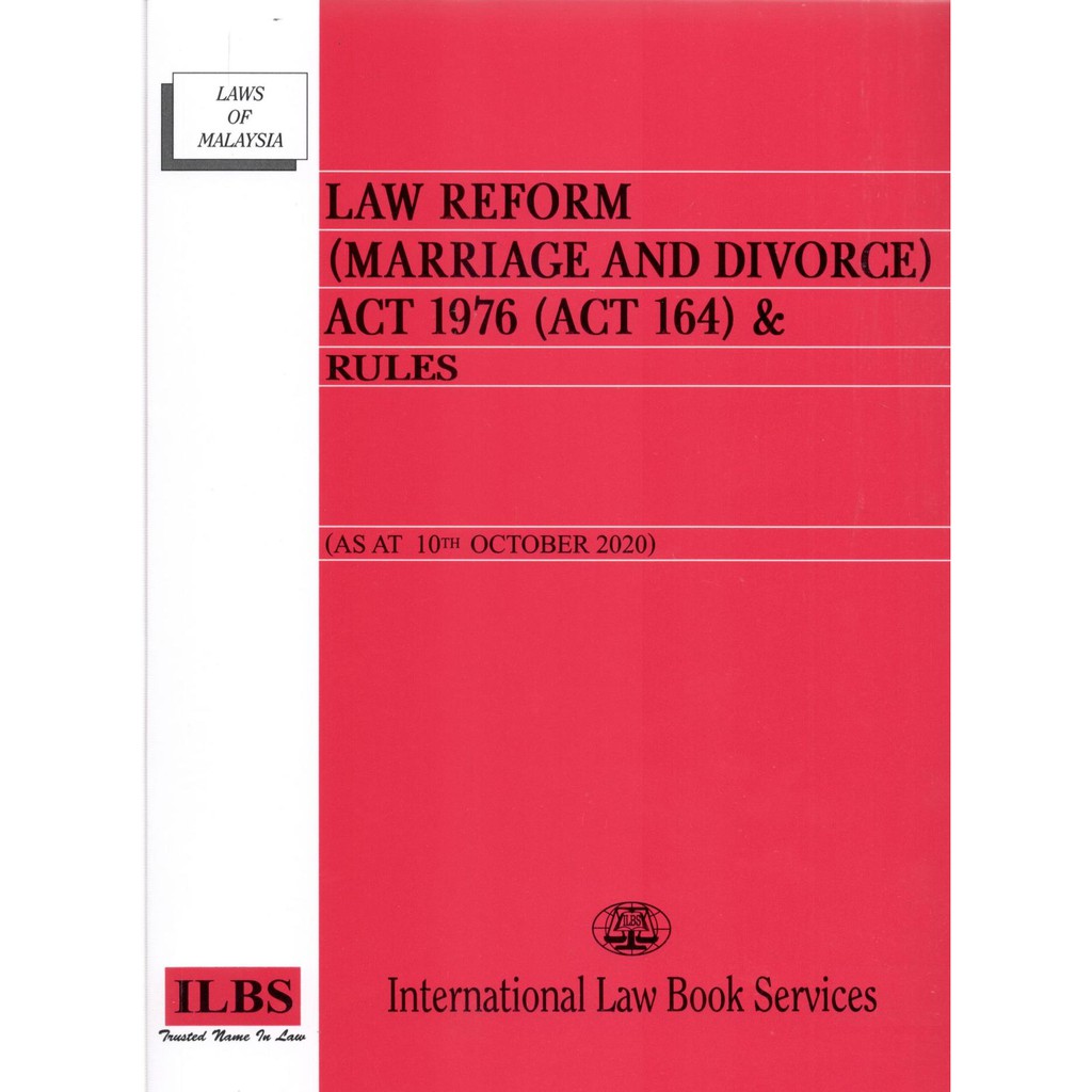 Buy Law Reform Marriage And Divorce Act Seetracker Malaysia