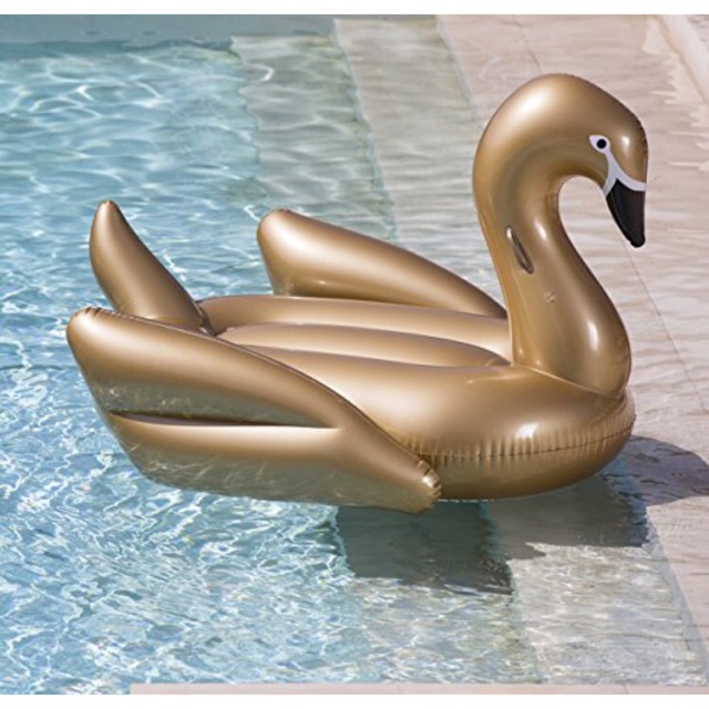 gold swan pool float