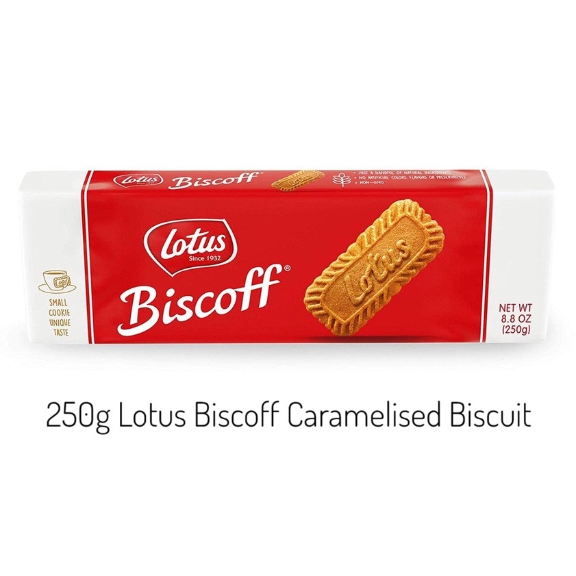 Lotus Biscoff Caramelised Biscuit 250g | Shopee Malaysia