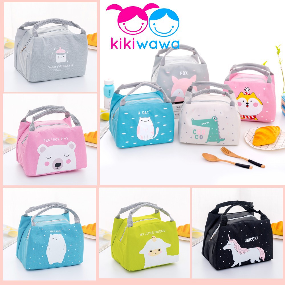 Cartoon Portable Small Lunch Bag Beg Bekal Makanan Budak Sekolah Picnic ...