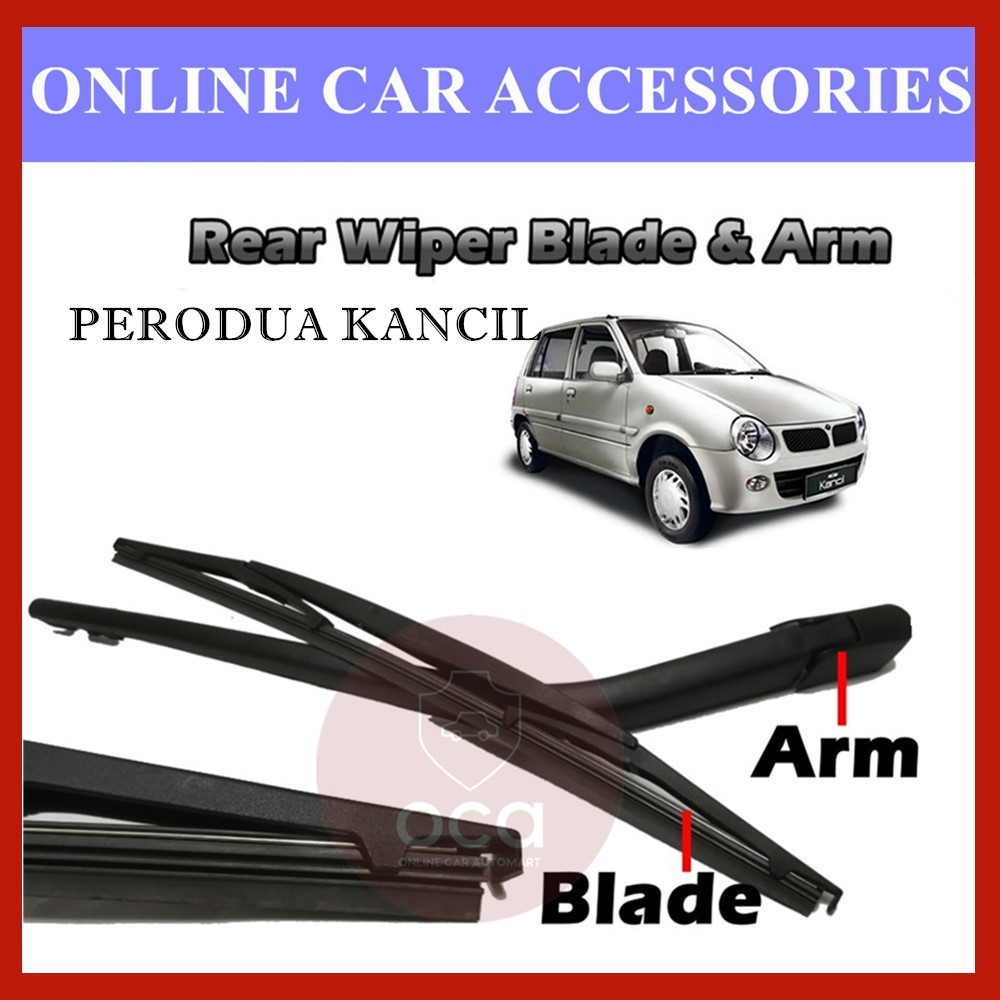 PERODUA KANCIL REAR WINDSCREEN WIPER BLADE / KANCIL REAR WIPER WITH ARM