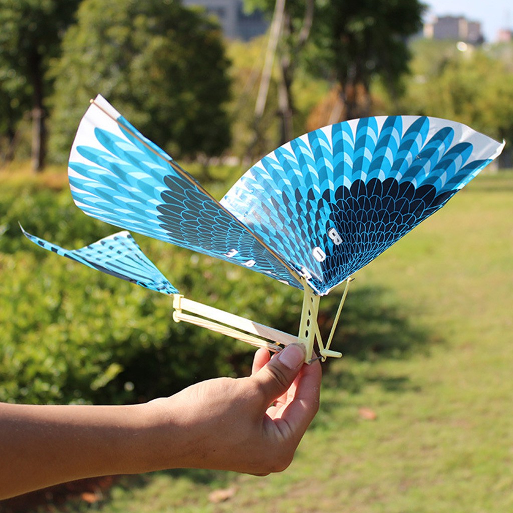 Rubber Band Power Handmade Birds Models Science Kite Toys Kids Assembly Gift  Gj 