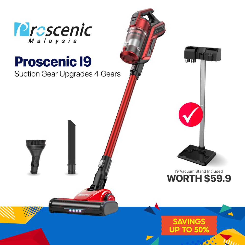Proscenic I9 Handheld Cordless Vacuum Cleaner 22000Pa Suction Power