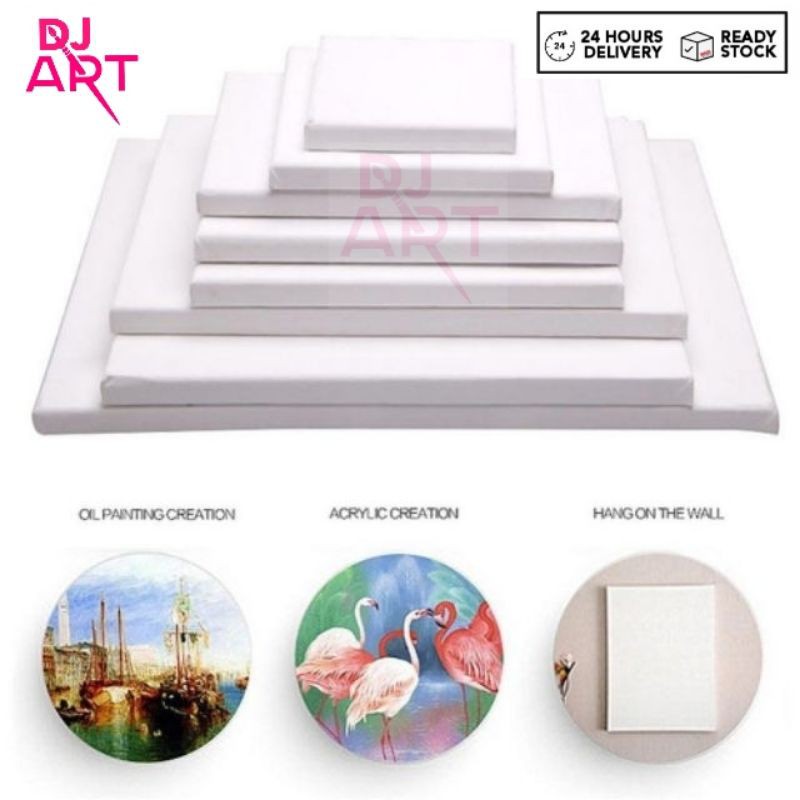 High Quality Blank White Canvas 100 Cotton / Canvas Board Frame for