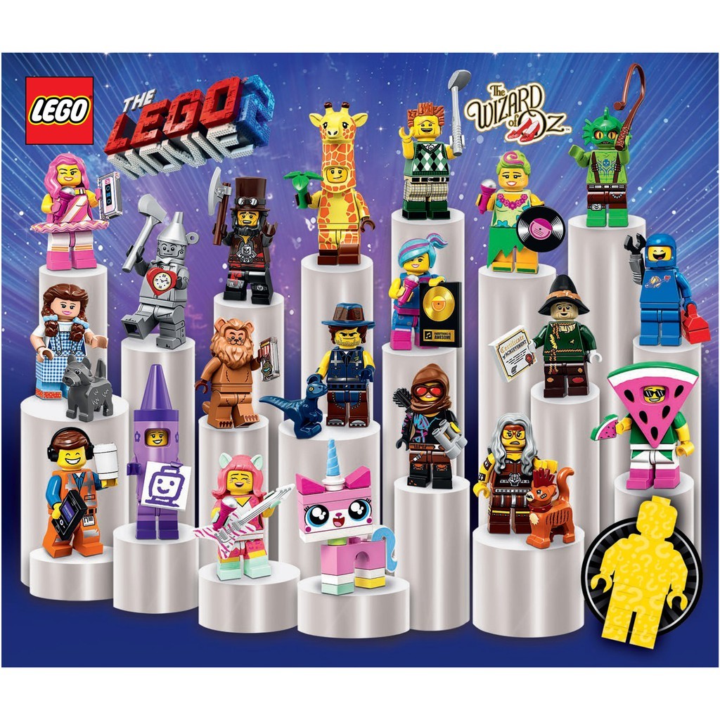 The LEGO Movie 2 Minifigures Blind Bag Lot of 5 Five New & Sealed 71023 LEGO 
