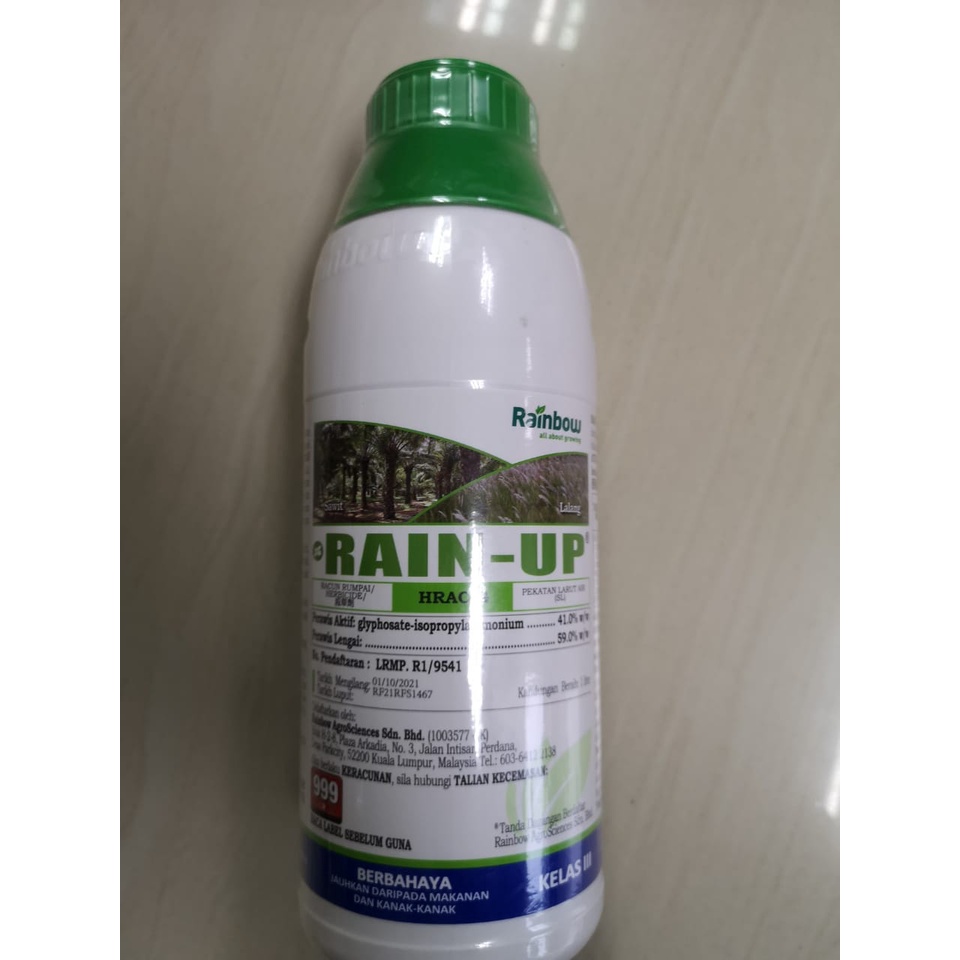 1L Rainbow RainUp Glyphosate 41 Weed Killer Herbicide ( Racun Rumpai
