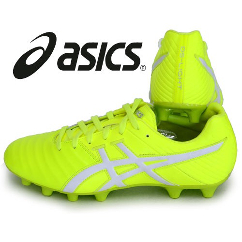 yellow asics football boots