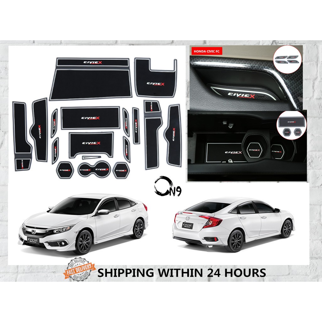 Honda Civic Fc 2016 2019 Anti Slip Slot Mat