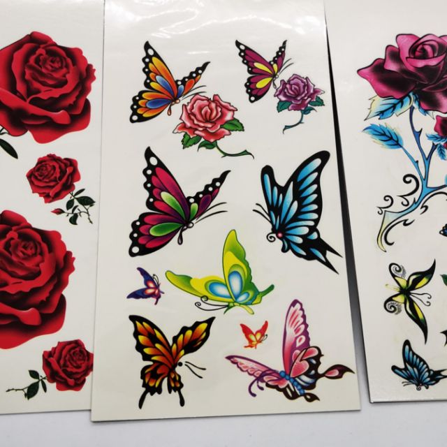 Temporary Tattoos Attractive And Colorful Design | Shopee Malaysia