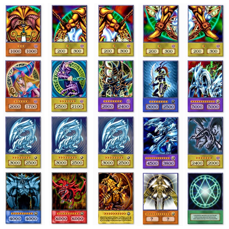 Yugioh Card Yu Gi Oh Anime Style Duel Monsters Blue Eyes White Dragon Exodia Black Magician Yugioh Game Collection Card Shopee Malaysia