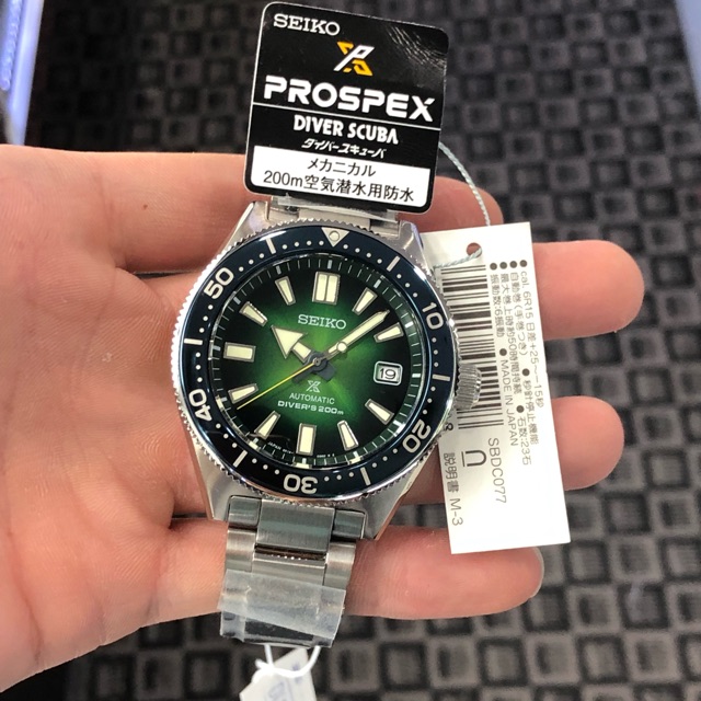 SEIKO JDM PROSPEX DIVERS 200M MADE IN JAPAN SAPPHIRE CRYSTAL GREEN DIAL  SBDC077 SBDC077J | Shopee Malaysia