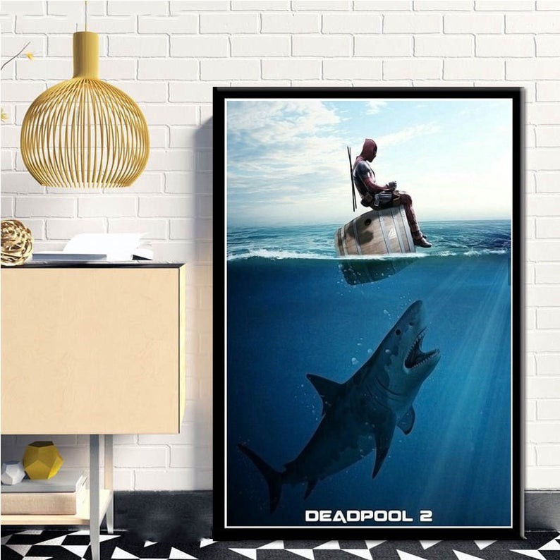 READY STOCKDeadpool Poster Film Ryan Reynolds 2018 Superheroes Movie Film Poster Wall Decor Iconic Marvel