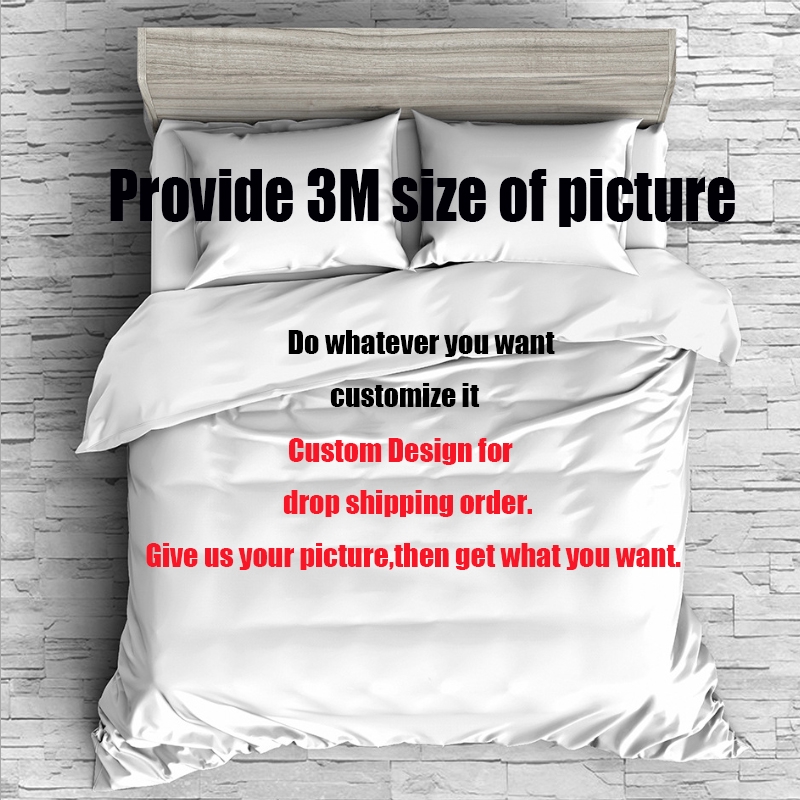 3d Customize Dropshipping Print Bedding Set Custom 3d Printing