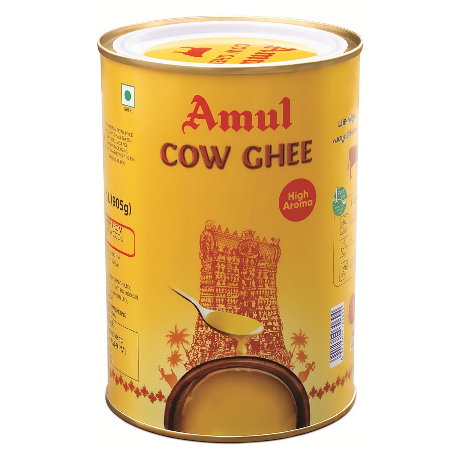 Amul Yellow Cow Ghee High Aroma 1Litre / Minyak Sapi Amul 1L Shopee