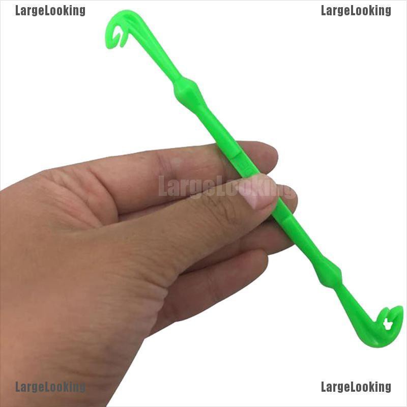 Largelooking 2pcs Hook Loop Tyer Disgorger Tie Nail Knot Tying