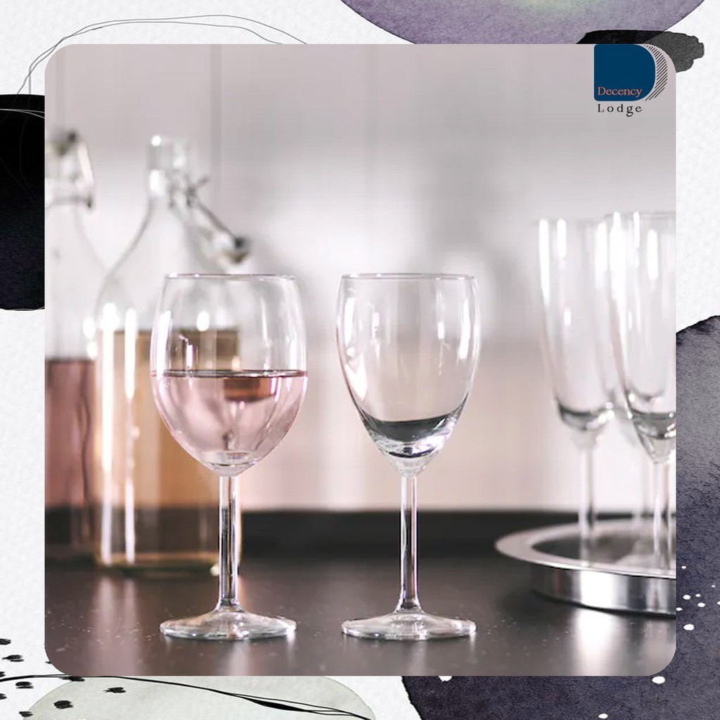 6 Pieces Ikea Wine Glass Svalka Wine Glass Clear Glass 30cl Ikea Wine Glass Red Wine Glass 0613