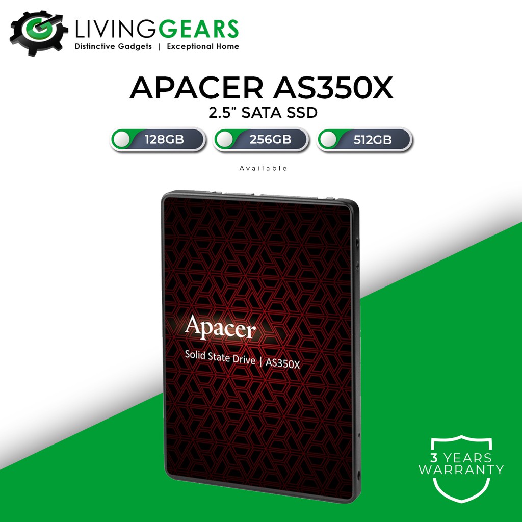 Apacer Panther SATA III SSD For Notebook/PC Desktop (128GB/256GB/512GB