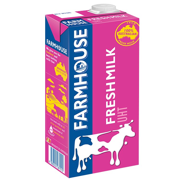 Farmhouse Uht Fresh Milk 1l X 12 Shopee Malaysia