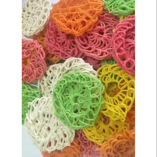 Keropok Palembang Warna Warni Indonesia Keropok Bunga Mawar Omitto 500 Grams Shopee Malaysia