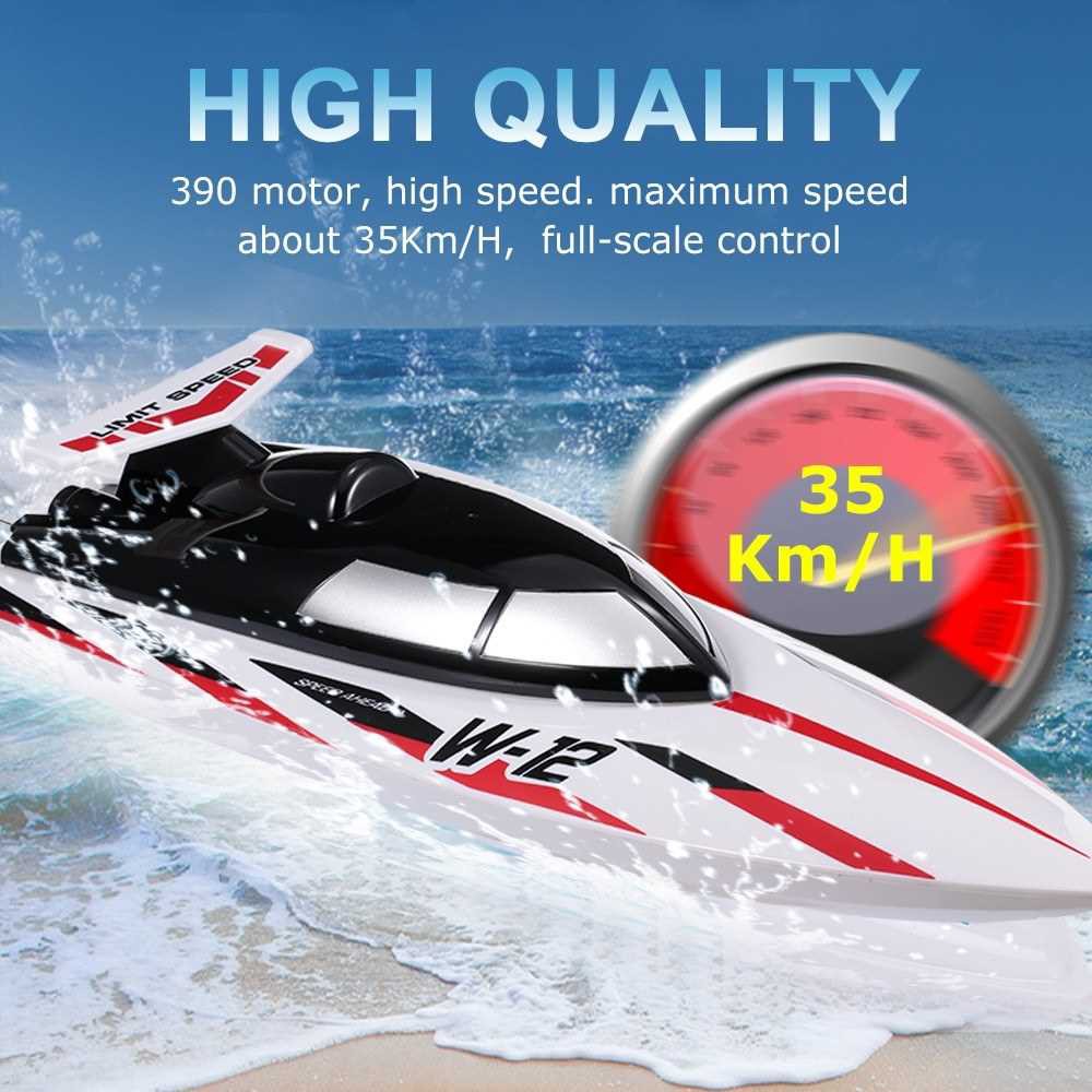 WLtoys WL912-A RC Boat 2.4G 35KM/H High Speed RC Boat Capsize Protection Remote Control Toy Boats RC Racing Boat (Stand