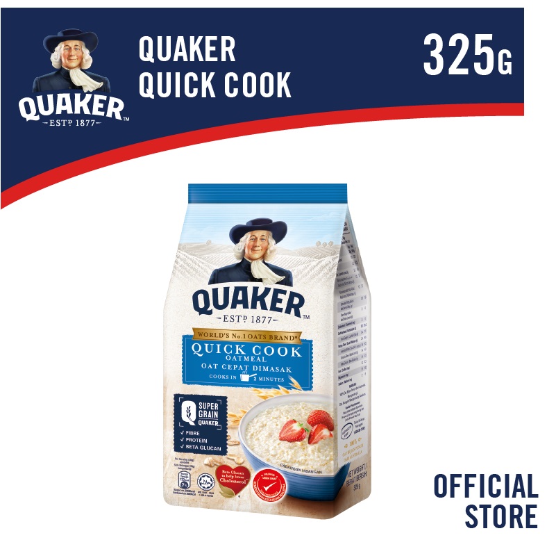 Quaker Oats - Quick Cook (325g) | Shopee Malaysia