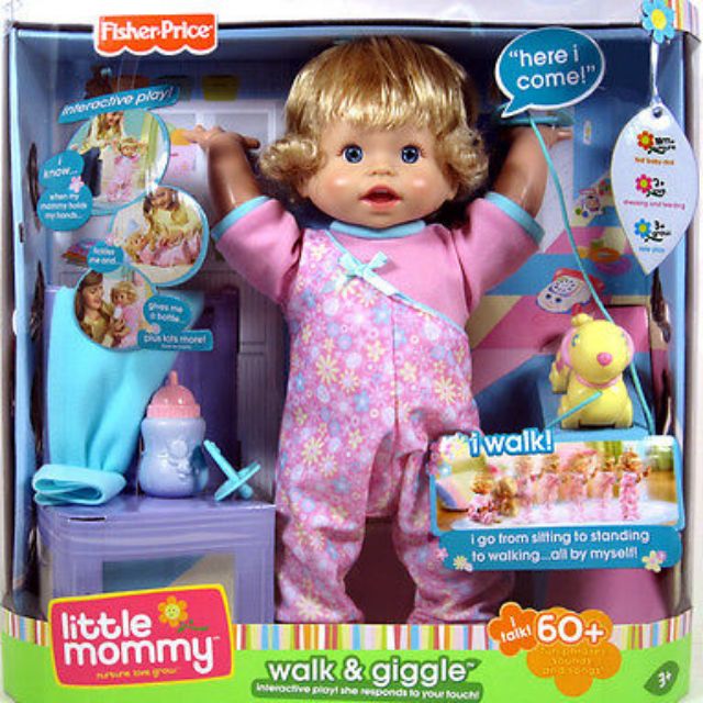 fisher price little mommy walk and giggle doll