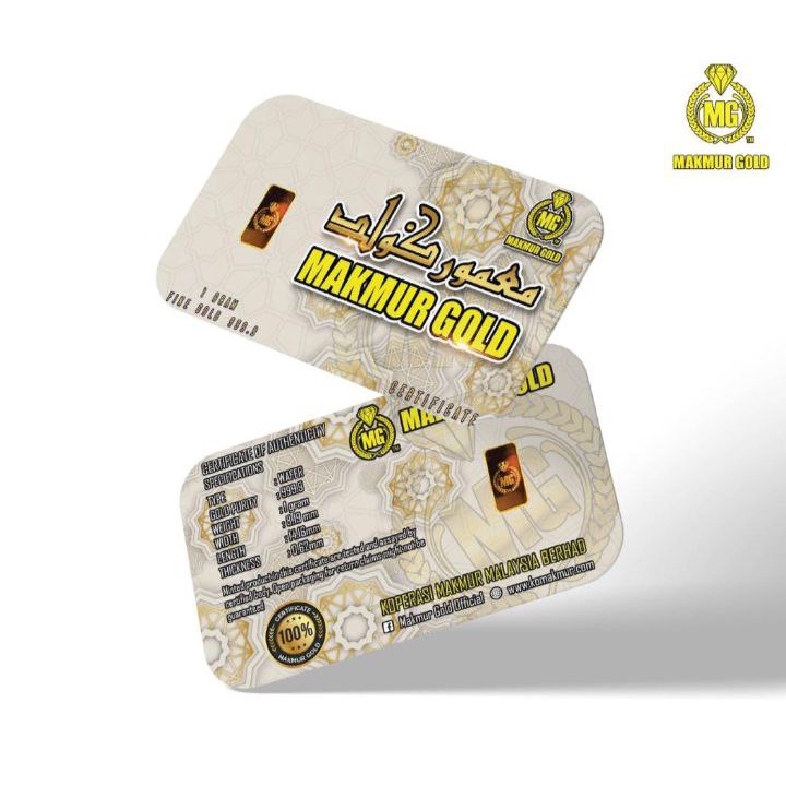 💥SPECIAL PRICE💥Emas wafer gold bar 1 gram MUTU 999.9 24K MAKMUR GOLD&hellip;