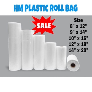 Plastic Bag Roll (Thick) #Foods & Fruits Packaging Plastic Bag - 900gm per roll