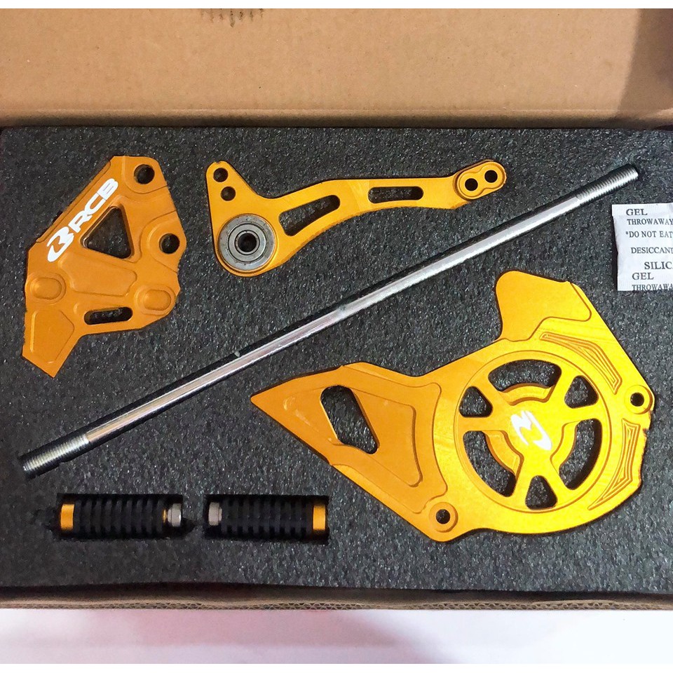 ORIGINAL FOOTREST SINGLE SET RCB Y15 (GOLD, BLACK, TITANIUM, SILVER) Shopee Malaysia