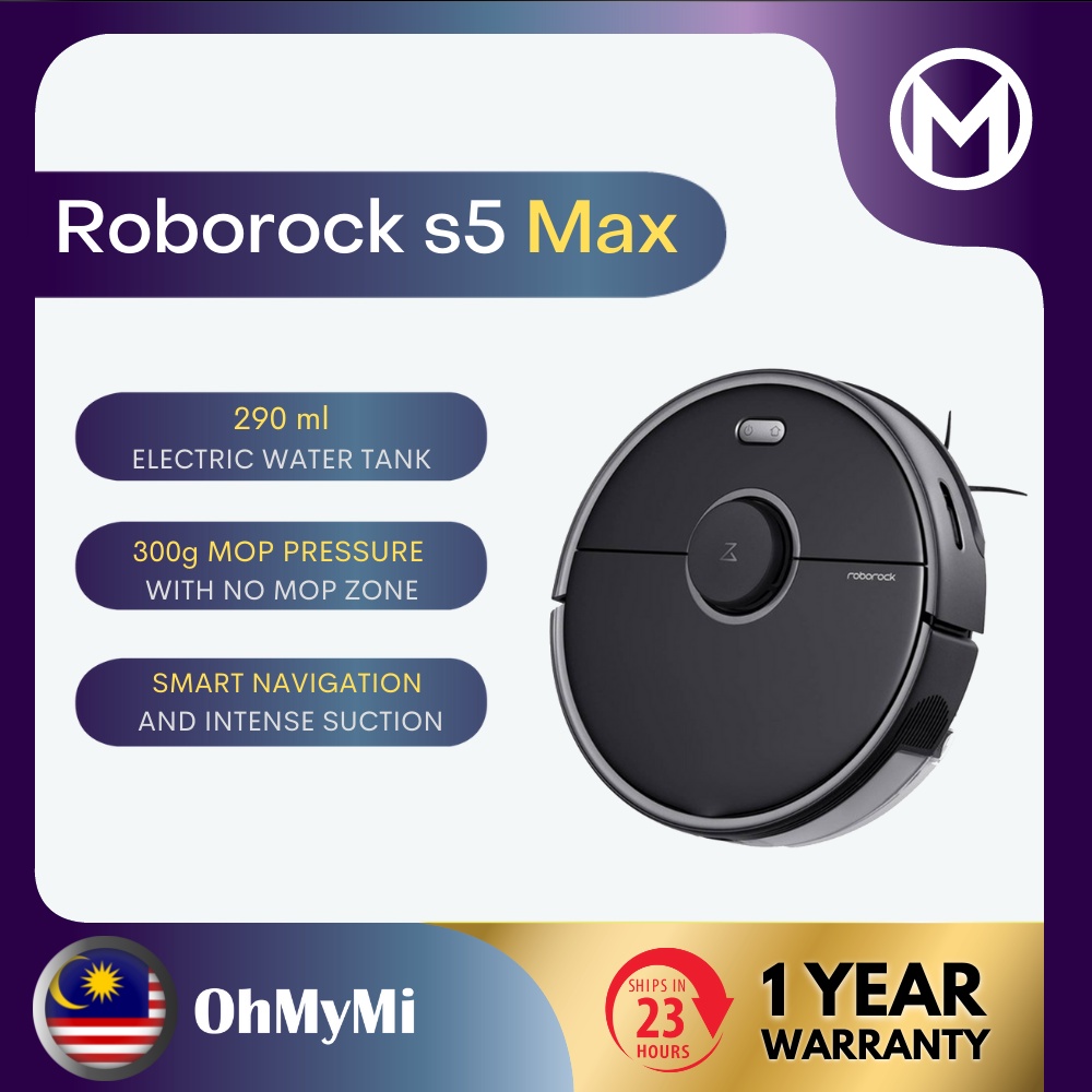 [READY STOCK] Roborock S5 Max/Xiaomi Robot Vacuum Mop Pro 2 in 1 Vacuum